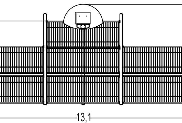 Prosta bramka/ścianka sportowa J22101