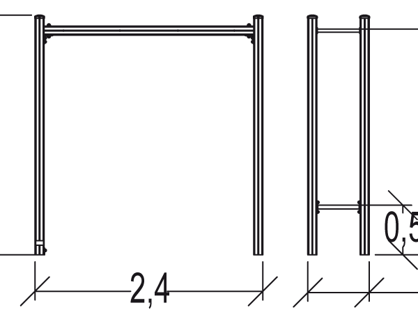 Trim Trail drabinka pozioma Senior JPS21-S-M