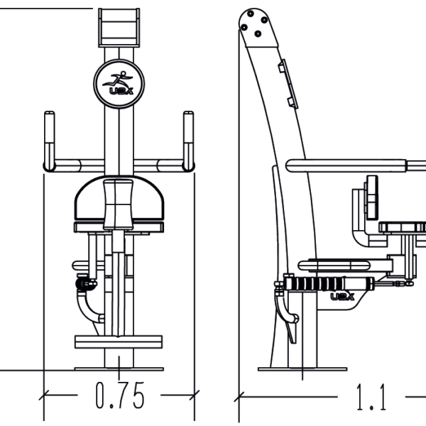 Hydraulic Hip Twister Urbanix R37-UBX-258B